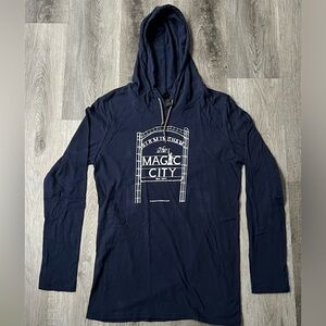 Bham Magic City Lightweight HoodieNavy/White  Size M